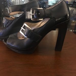 Michael Kors peep toe heels